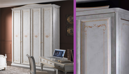 Гардероб ALESIA с декоративным козырьком, арт. PG.WR.FG.1, PELLEGATTA
